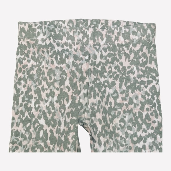 Nike Leopard Print Leggings pull-on elastic waist grey echo pink Girls 24 Mo - Picture 2 of 8